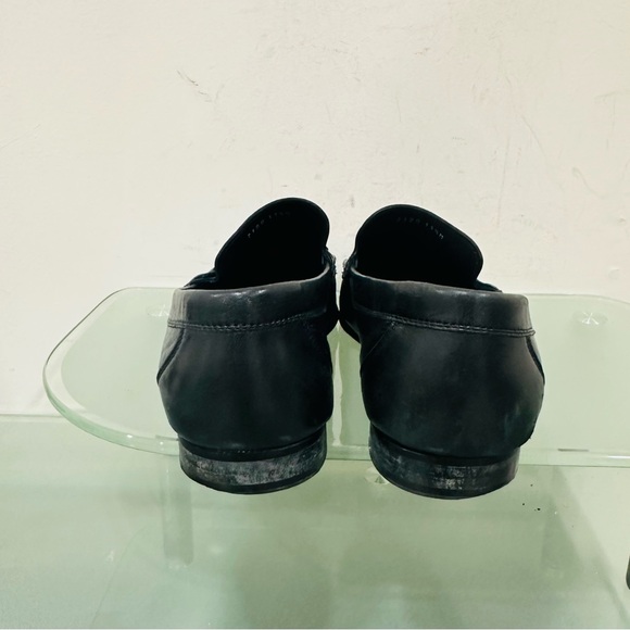 CALZOLERIA TOSCANA HAND CRAFT LEATHER BLACK MEN\'S SHOES SIZE‎ 11,5 MADE IN ITALY main image 10